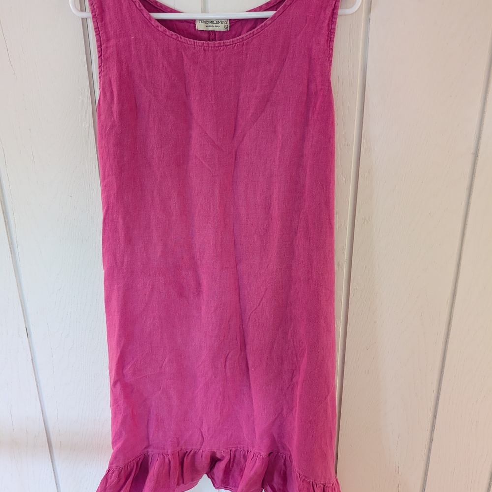 Terzo Millennio Fuchsia Linen Dress